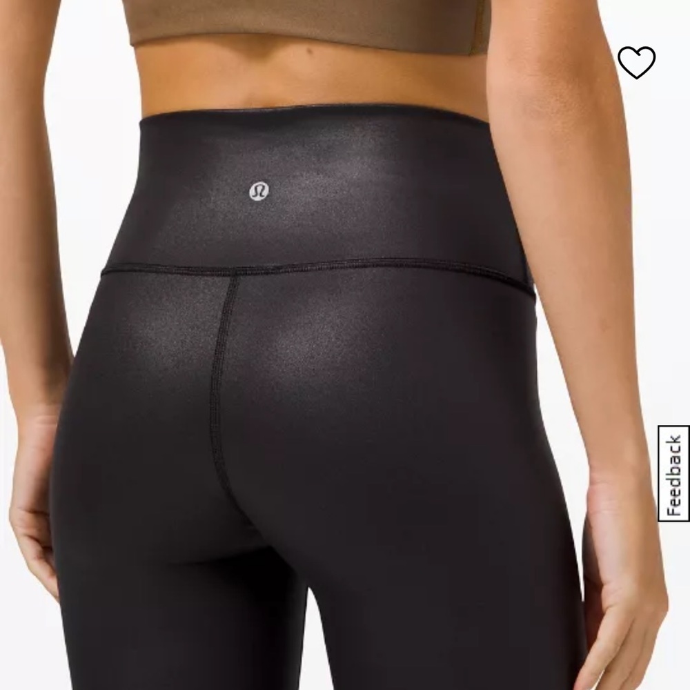 NWT - Wunder Under HR Tight 28” Shine - Size 4/Black